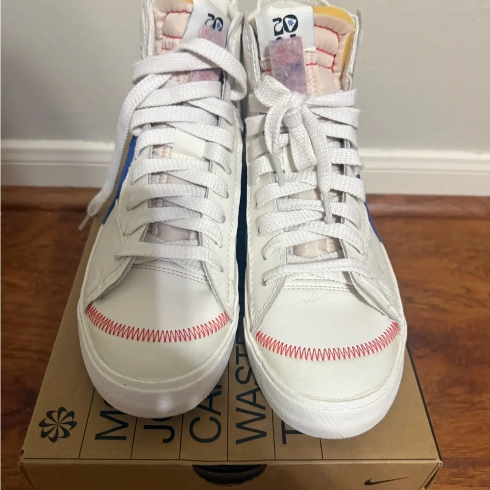 Nike Blazer Mid 77 Jumbo Mens 11 Phantom Royal Blue Sneakers DR9868-200 With Box - Picture 2 of 11